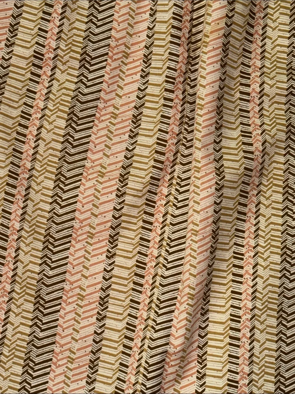 J. Crew Striped Midi Skirt in Pink, Yellow, Black